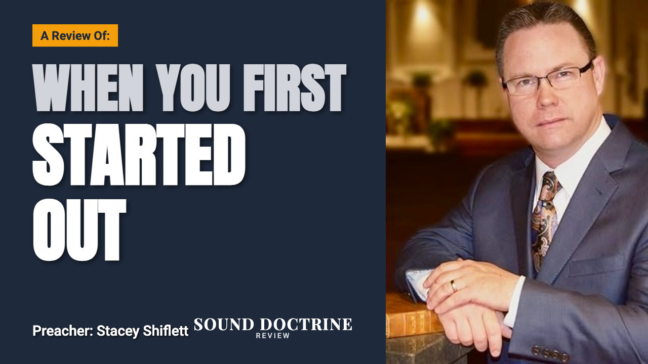 A Review of "When You First Started Out"
